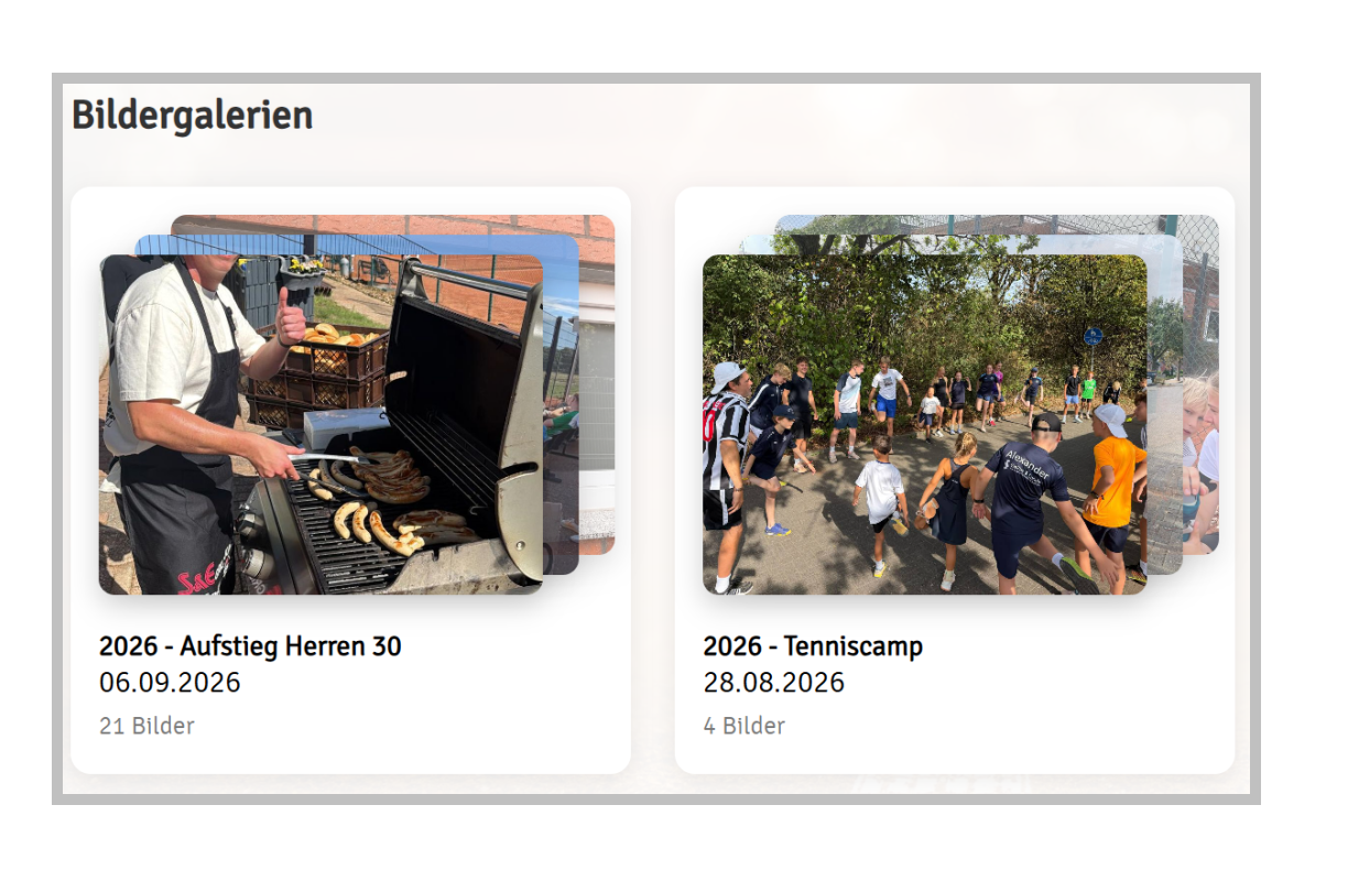 Neu im eTennis-Portal: Unsere Bildergalerien