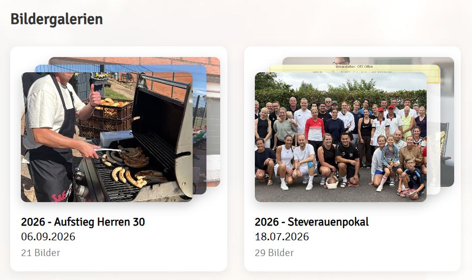 Neu im eTennis-Portal: Unsere Bildergalerien