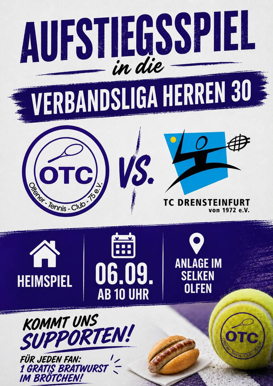 Herren 30.1 vor dem Aufstiegsspiel in die Verbandsliga